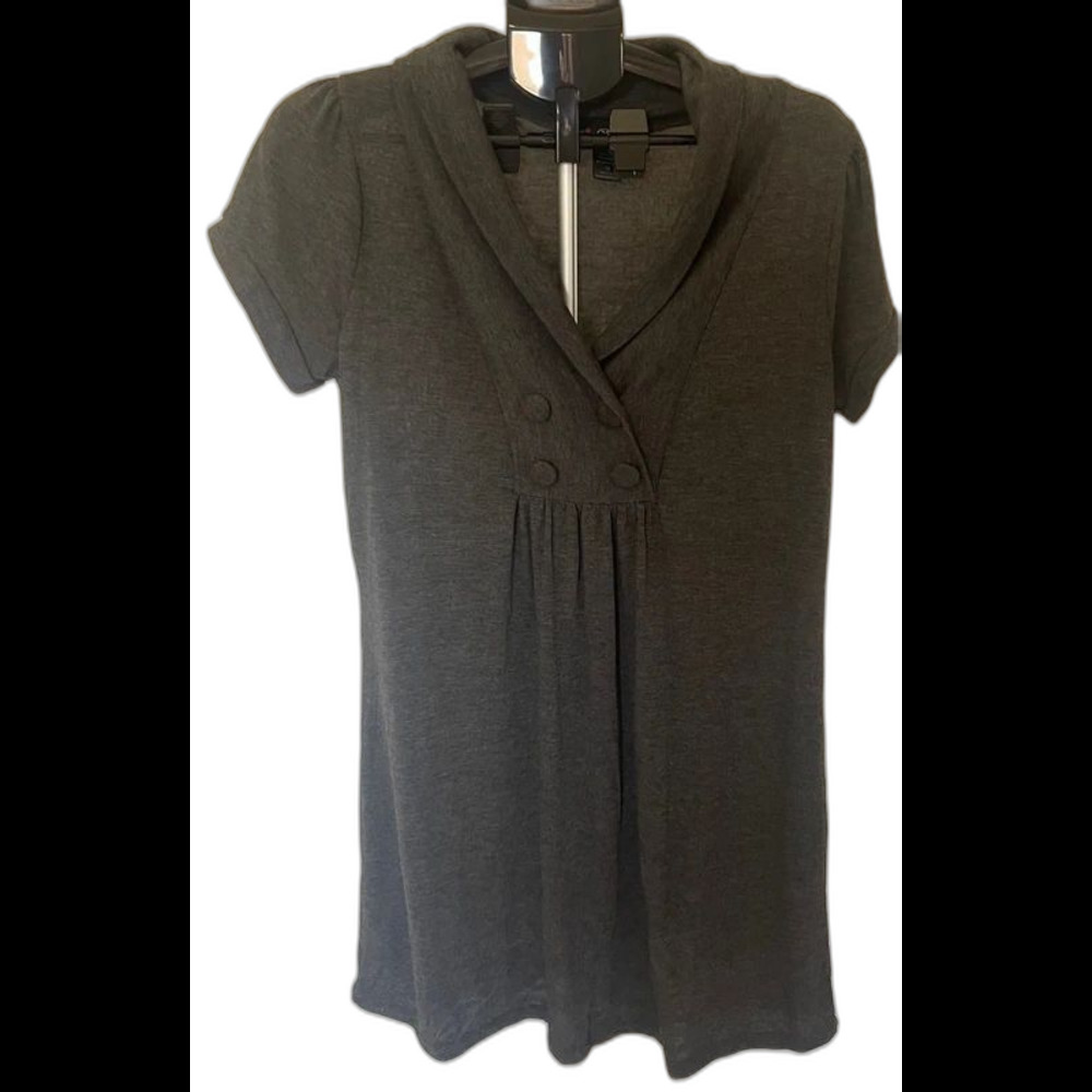 Charcoal gray color dress